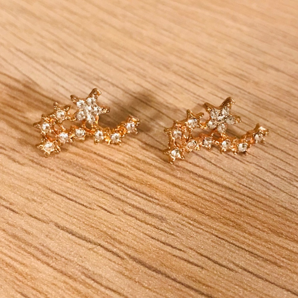 Star studded 2 piece earrings - Picture 8 of 9